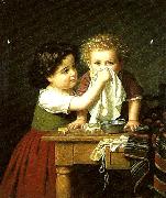 Amalia Lindegren mors lilla hjalpreda oil painting reproduction